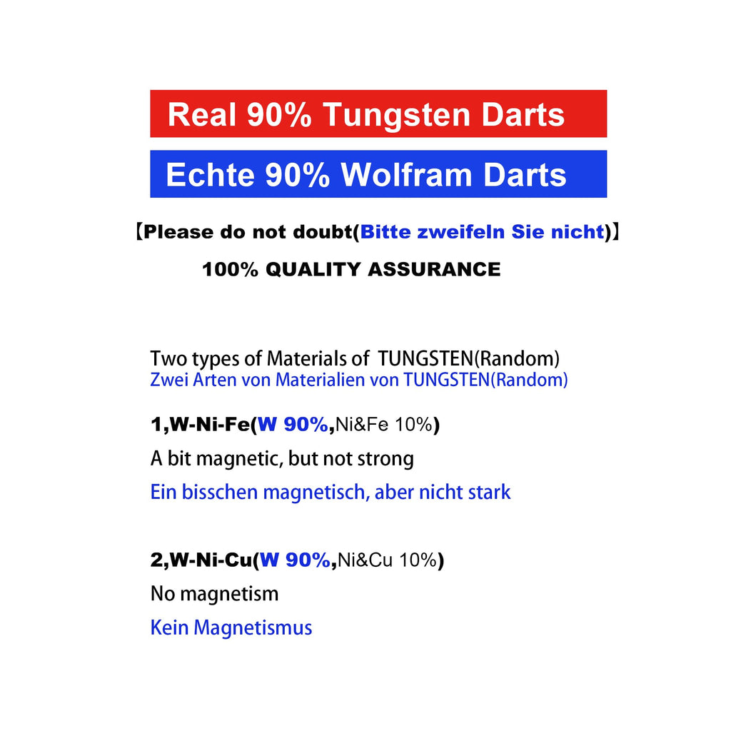 CyeeLife 22g Tungsten Steel Dart Barrels 90% 2BA