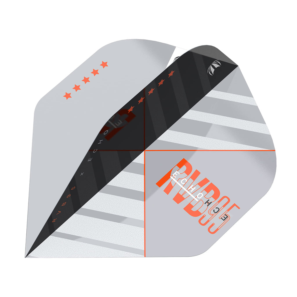 Target Darts Unisex Rvb 95 X Echo 95% Tungsten Swiss Point Set Steel Tip Darts, Black and Grey, 25G UK