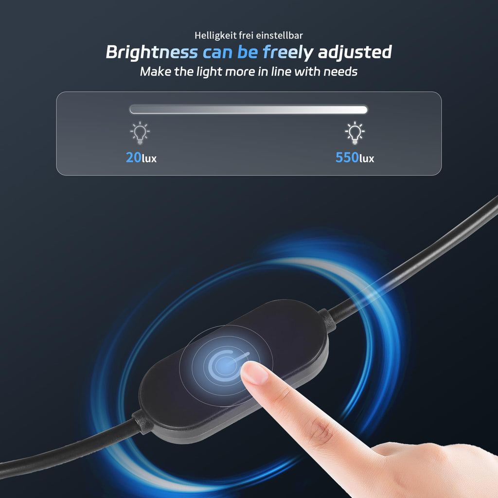 CyeeLife Dartboard Lighting System with 2 Colours For Steel Dartboard,360 Degrees 6 Parts Colorful Light