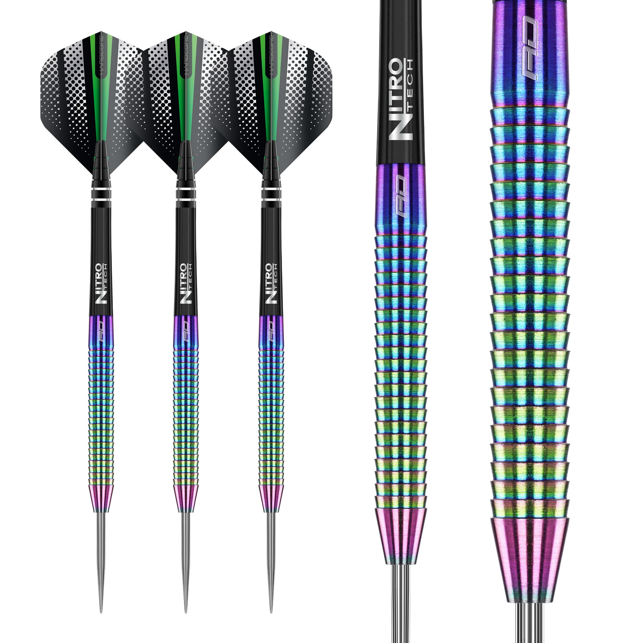 RED DRAGON Razor Edge Spectron 24g - Tungsten professional steel darts set with flights and shafts