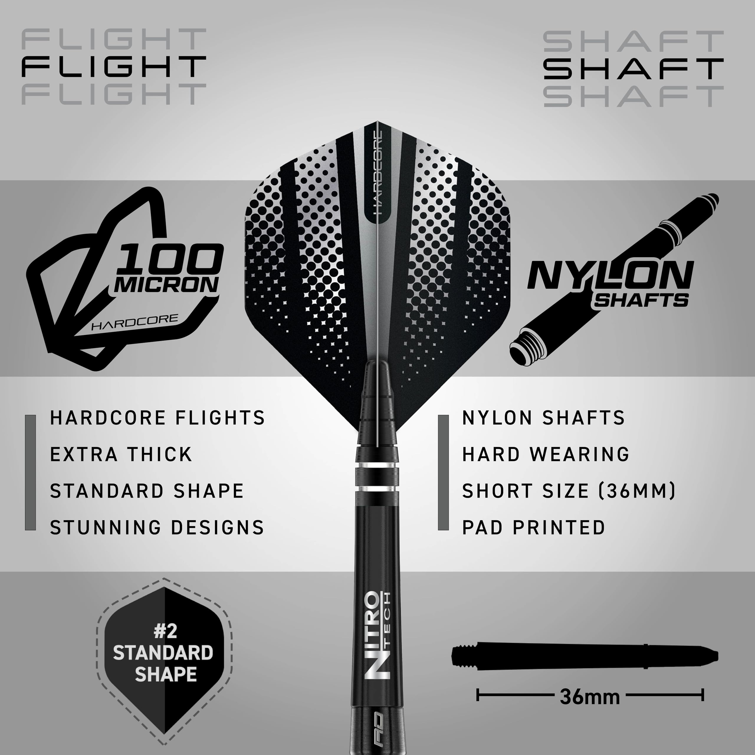 RED DRAGON Razor Edge Extreme 22 Gram Professional Tungsten Darts Set with Flights and Stems