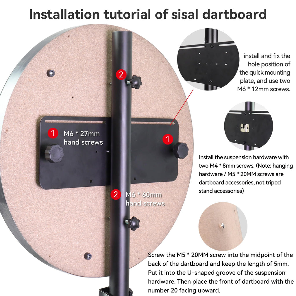 CyeeLife Dartboard Stand tripod ZD04A For Steel and soft board