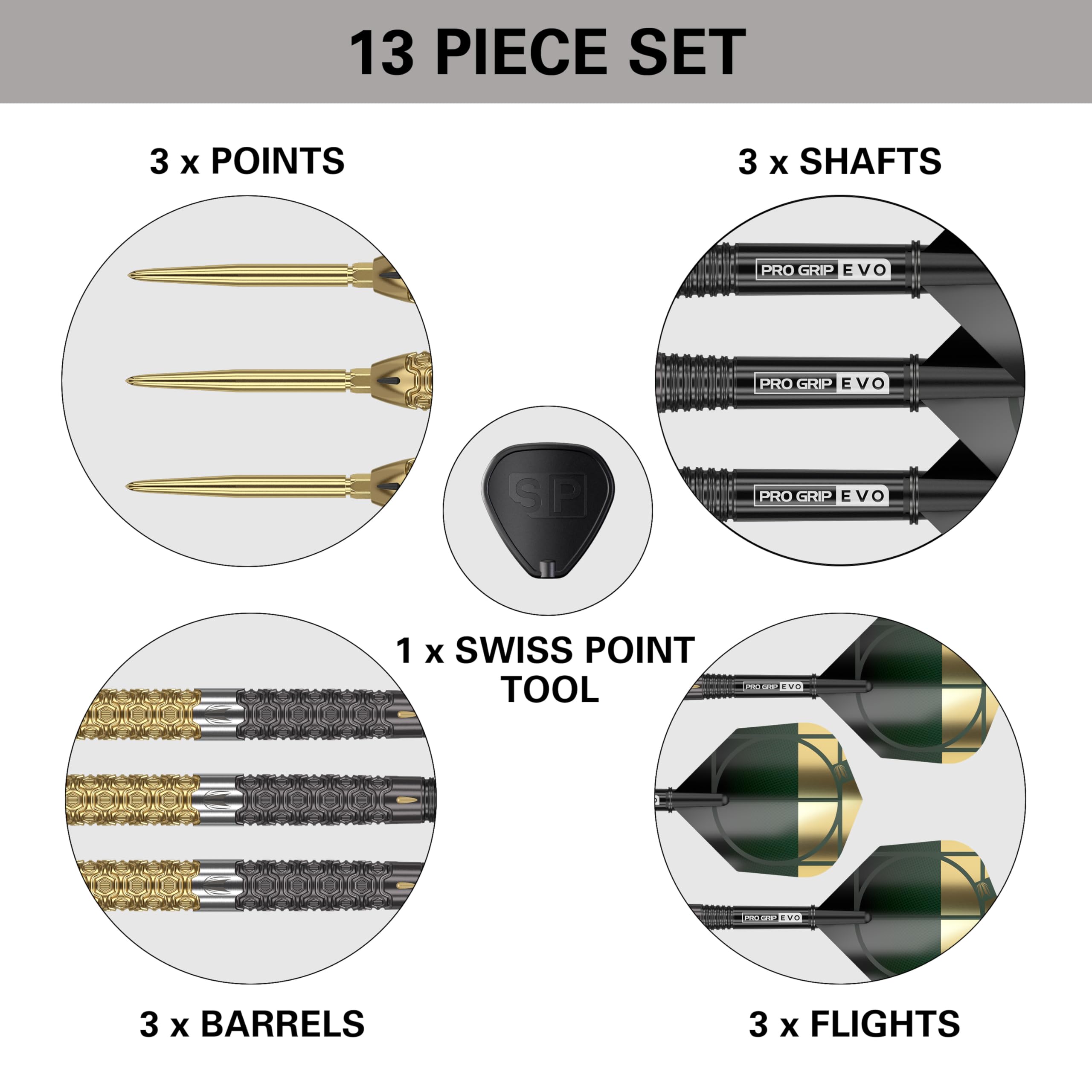 TARGET Darts Cult Envy 03 22G 90% Tungsten Swiss Point Steel Tip Darts Set