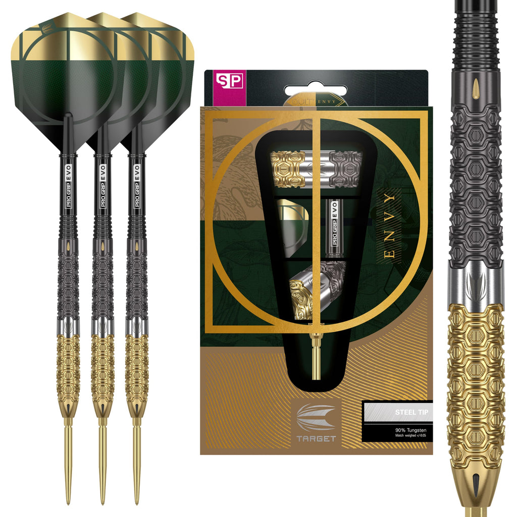 TARGET Darts Cult Envy 02 25G 90% Tungsten Swiss Point Steel Tip Darts Set