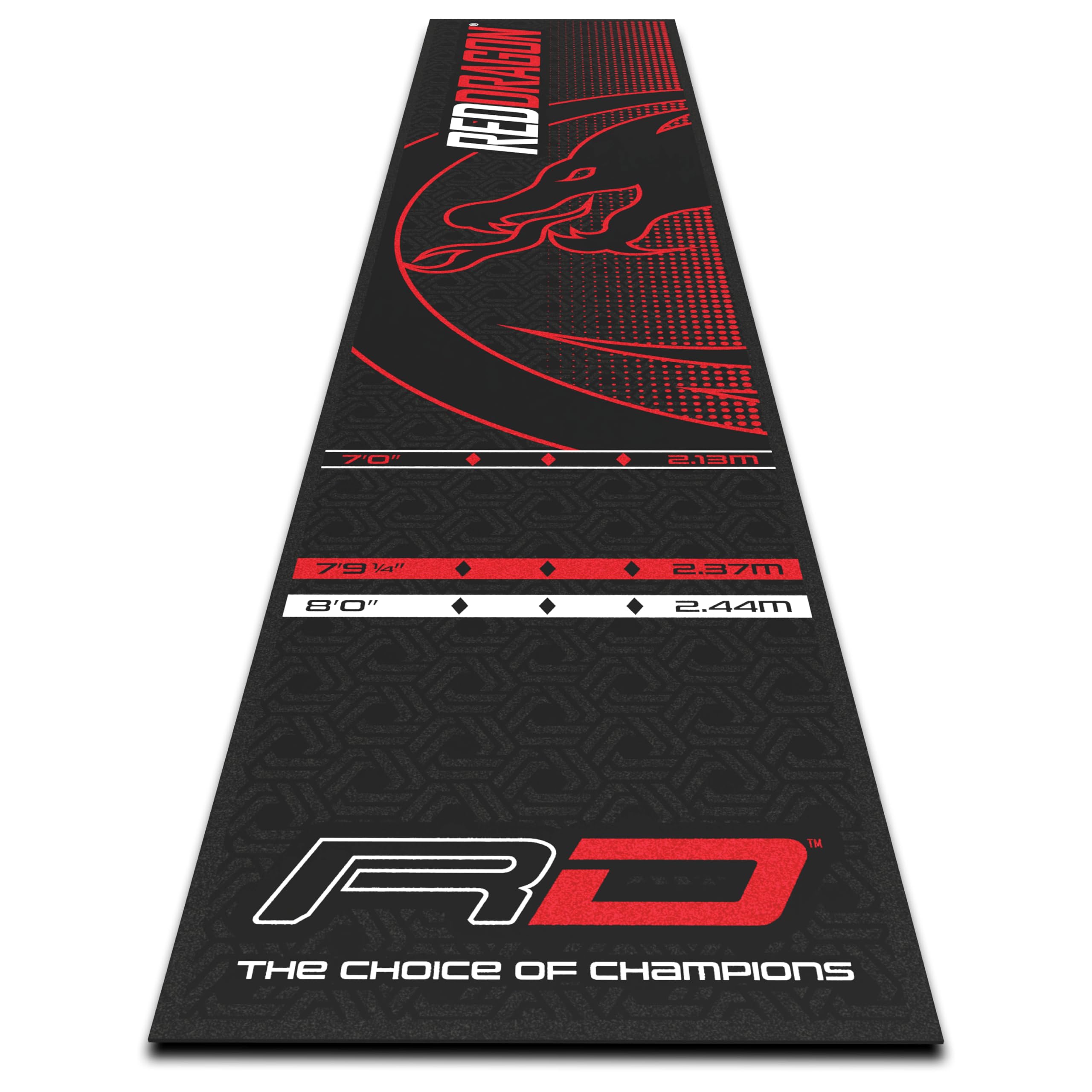 Red Dragon Darts Mat ? Soft Feel Dart Mat with Oche Line - Official Tournament Measurements - Professional Darts Accessories