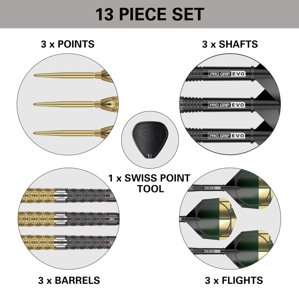 TARGET Darts Cult Envy 02 25G 90% Tungsten Swiss Point Steel Tip Darts Set