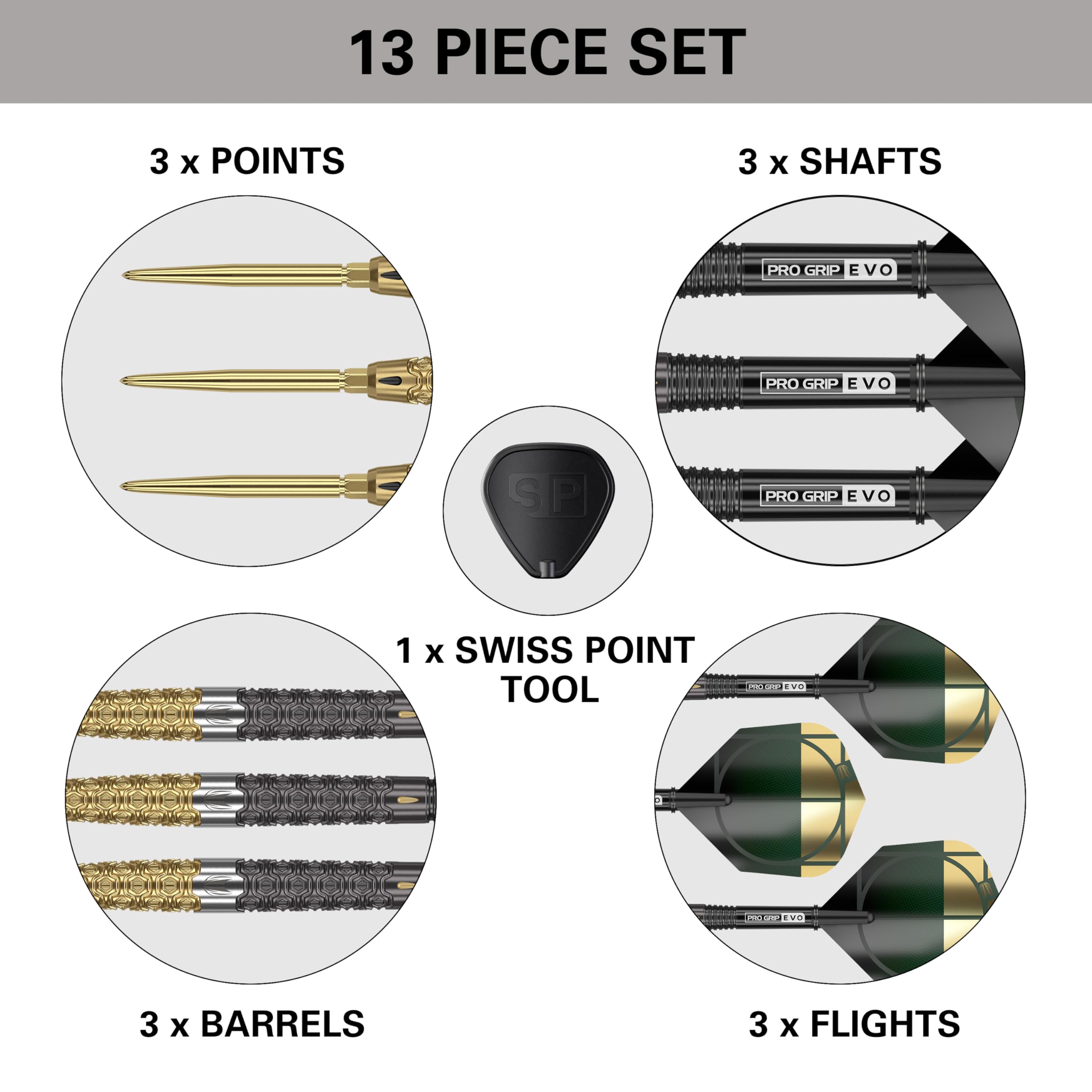 TARGET Darts Cult Envy 01 21G 90% Tungsten Swiss Point Steel Tip Darts Set