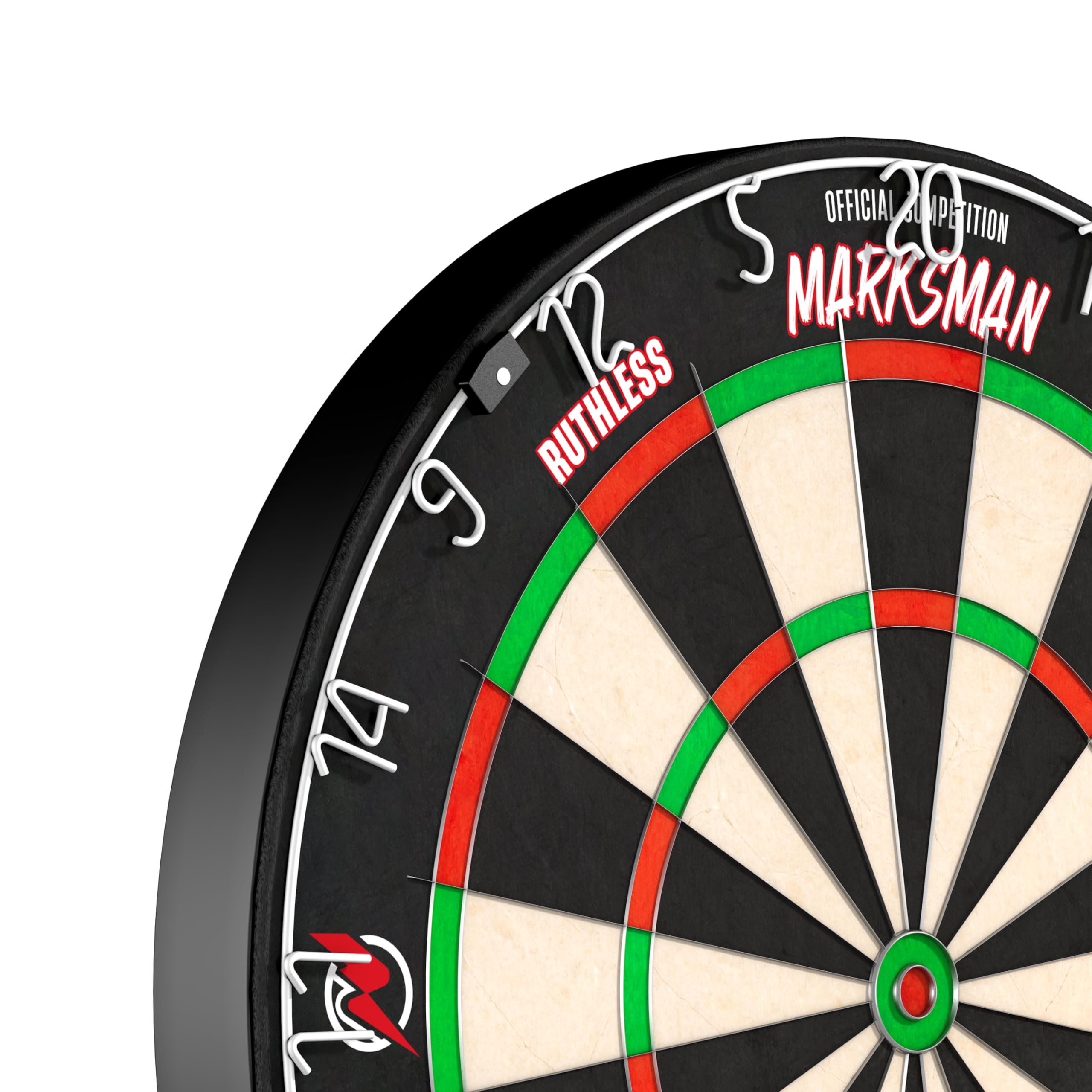 Ruthless Marksman Dart Board | Professional Level Ultra Thin Wire Sisal Dartboard for Steel Tip Darts (DB072)