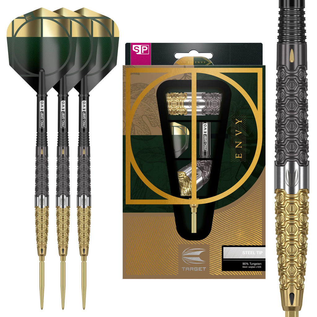 TARGET Darts Cult Envy 01 21G 90% Tungsten Swiss Point Steel Tip Darts Set