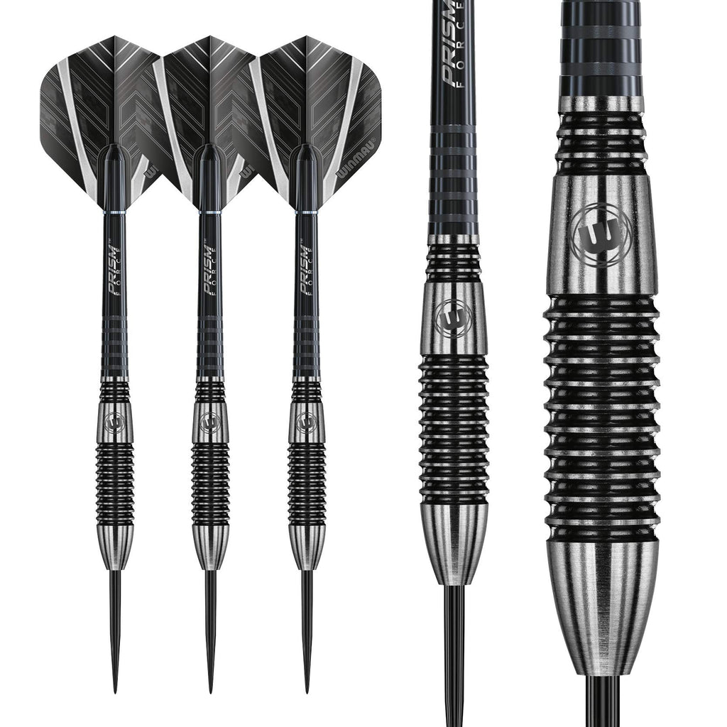 WINMAU Blackout 26 Gram Tungsten Darts Set with Flights and Shafts (Stems)