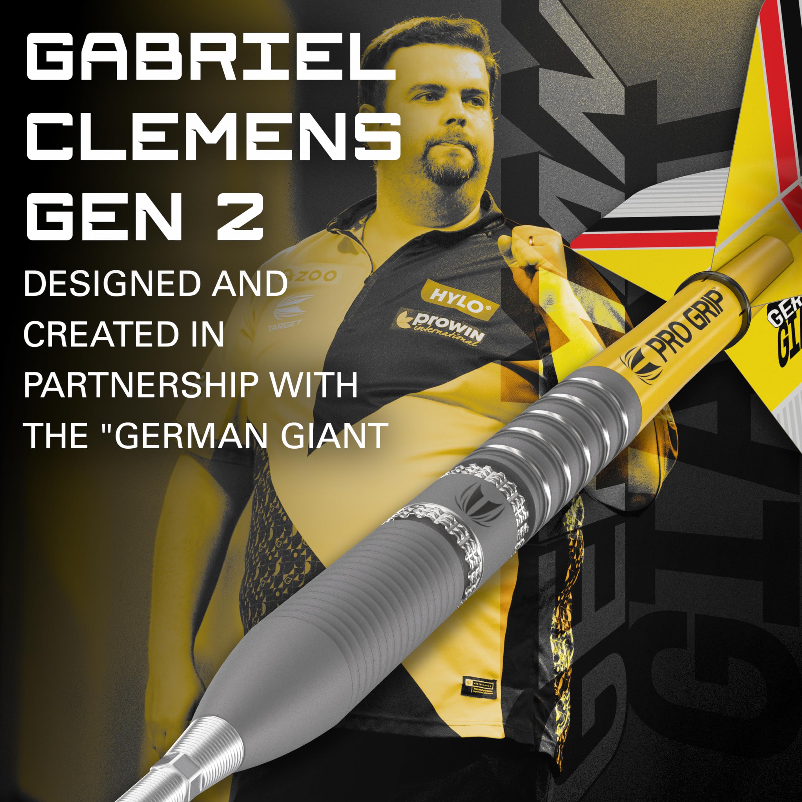 TARGET Darts Gabriel Clemens Gen 2 21G 90% Tungsten Swiss Point Steel Tip Darts Set