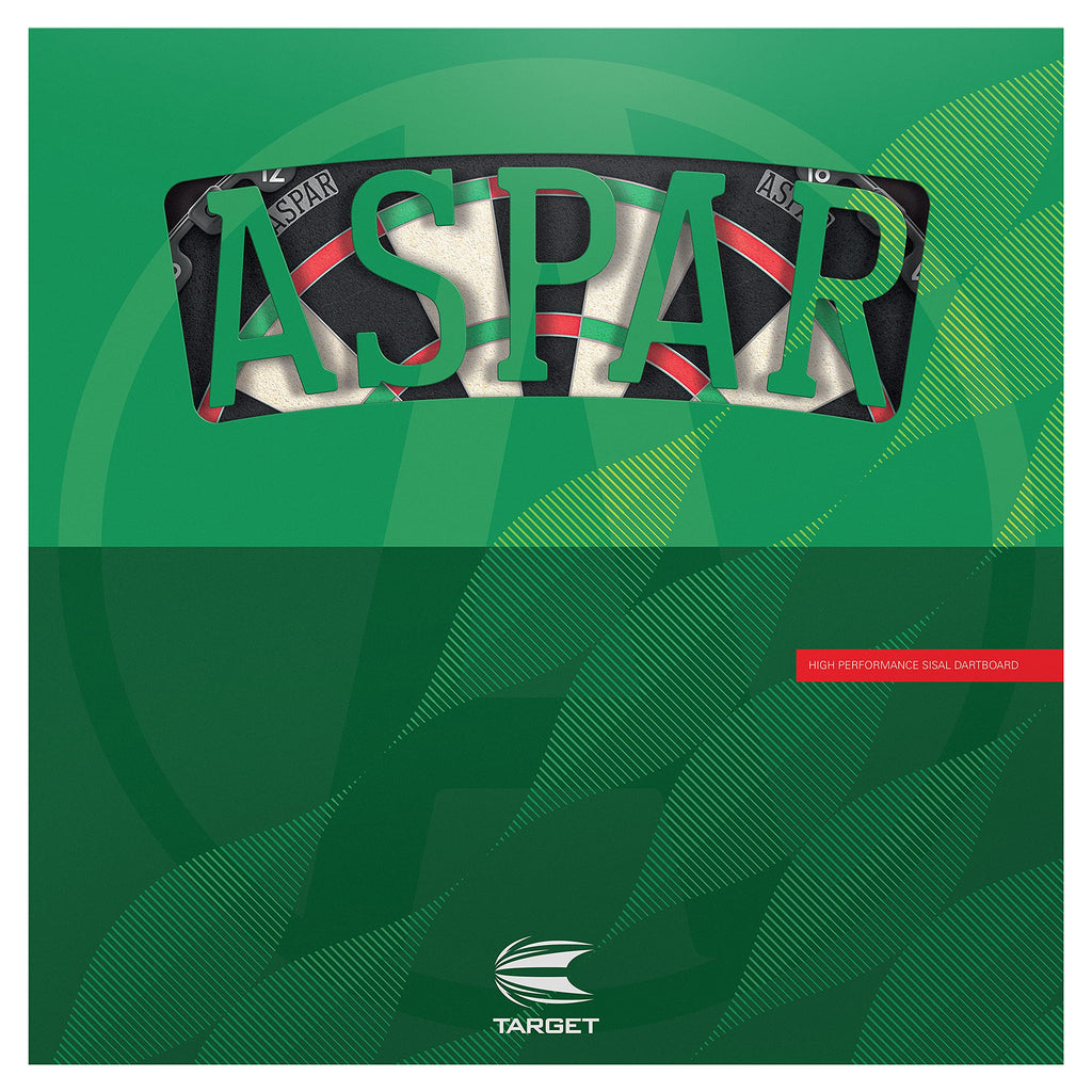 Target Darts Aspar Dart Board | Steel Tip Dartboard with Self Recovering Sisal Bristles & Rotational Score Ring | Thin Wire Regulation Competition