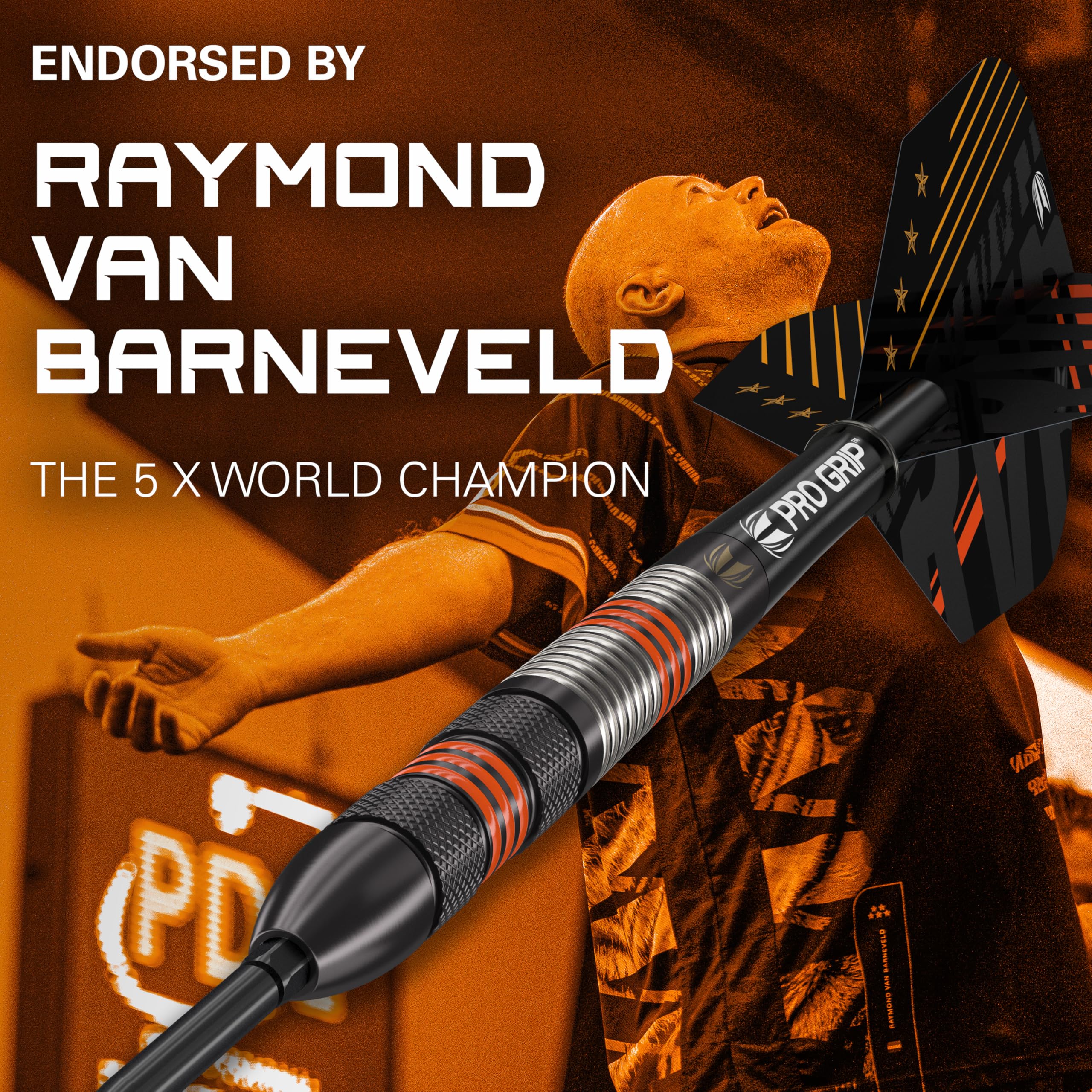 TARGET Darts Raymond Van Barneveld RVB 80 Black G2 21G 80% Tungsten Swiss Point Steel Tip Darts Set