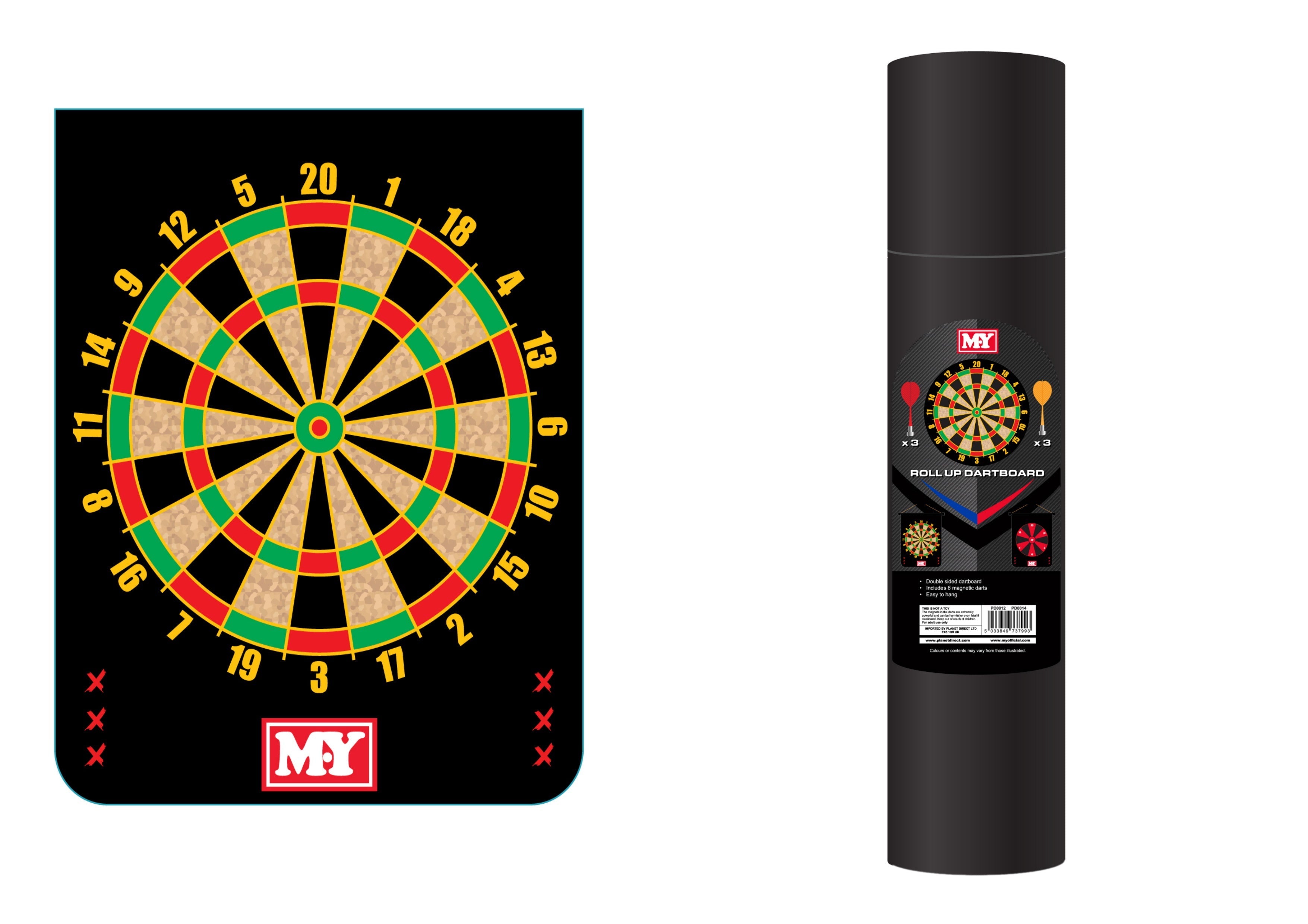 Roll Up Dart Board - 15"