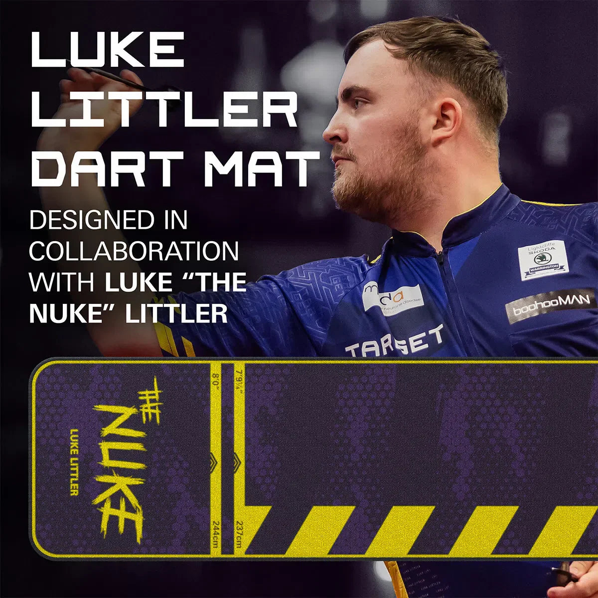 Luke "The Nuke" Littler Dart Mat