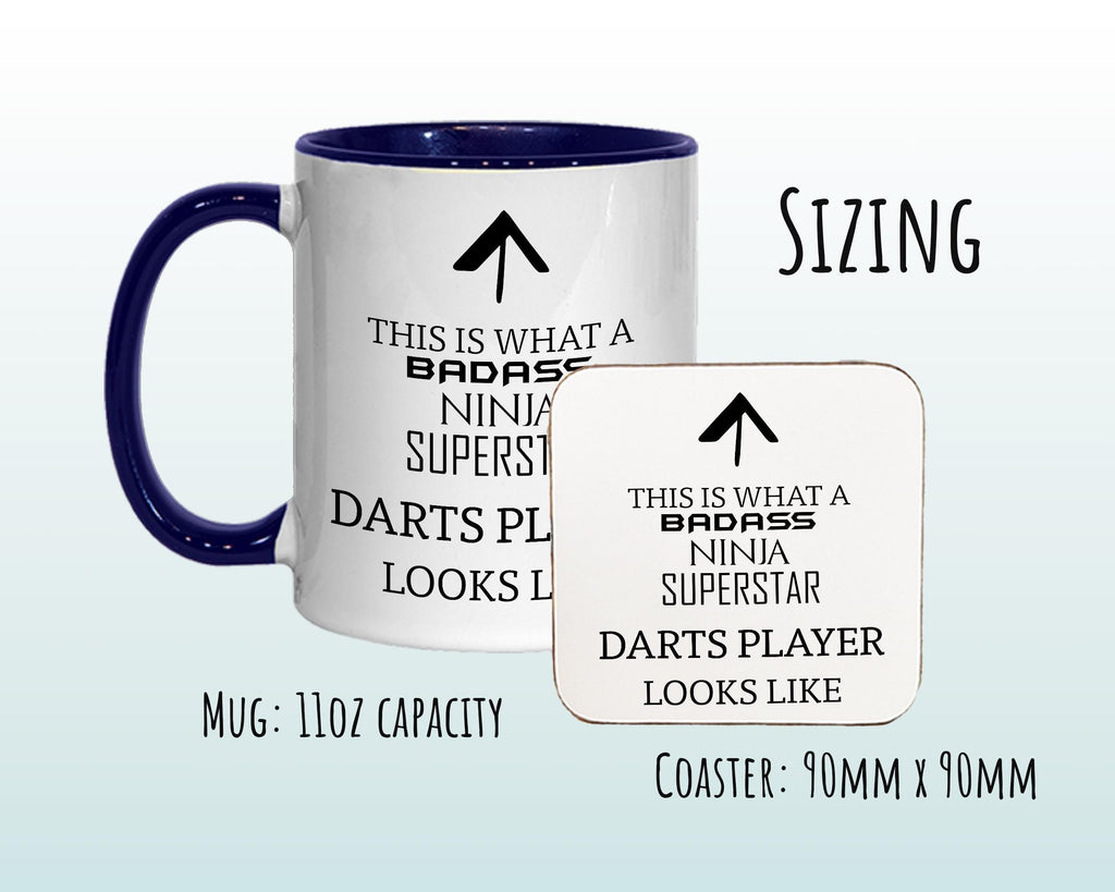 This Is What A Badass Darts Player Looks Like 11oz Coffee Mug Tea Gift Idea For Pub Darts Team Club Player Member Arrows Enthusiast MG0737