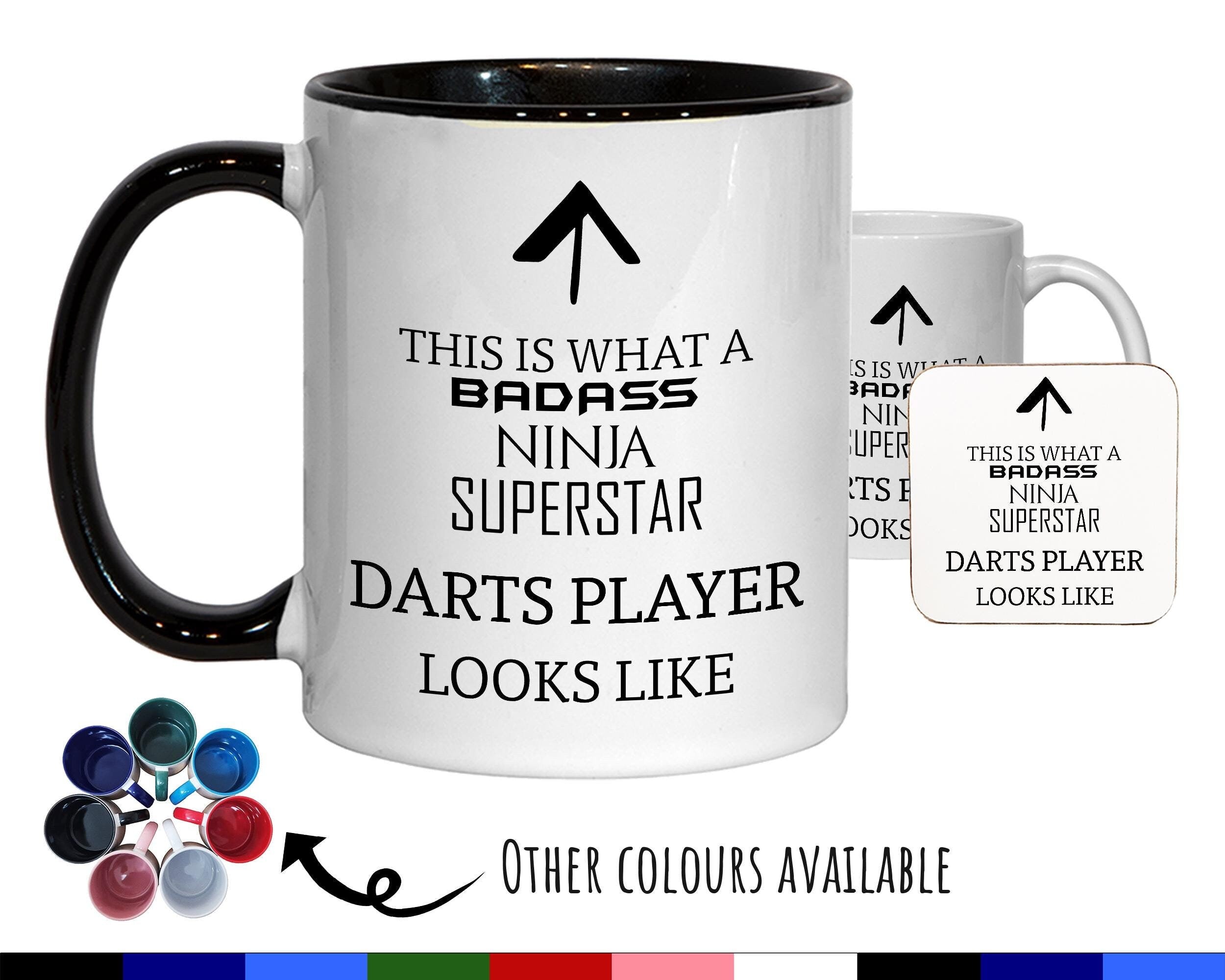 This Is What A Badass Darts Player Looks Like 11oz Coffee Mug Tea Gift Idea For Pub Darts Team Club Player Member Arrows Enthusiast MG0737