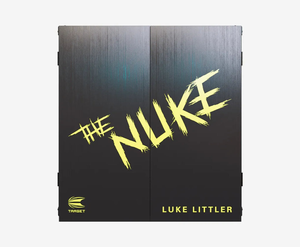 Target Luke "The Nuke" Littler Cabinet and Dartboard Set
